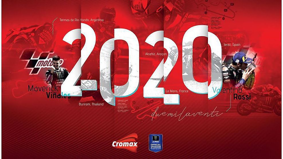 Pour son calendrier, Cromax fait équipe avec Yamaha Motor Racing Monster Energy